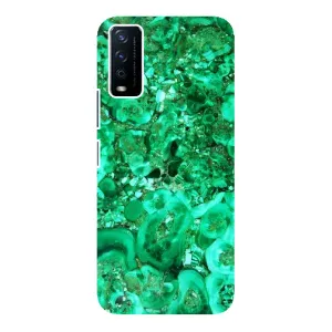 Мраморний чехол на ViVO Y12s (VPrint) (Салатовий Мрамор)
