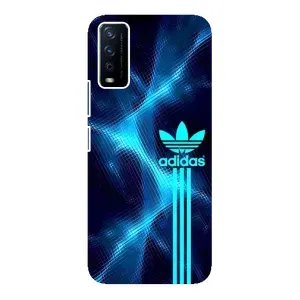 Чохли Адидас для ViVO Y12s (AlphaPrint) (Синій Адідас)