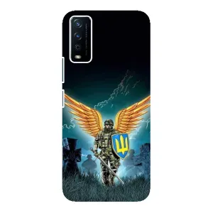 Чехлы с картинкой ЗСУ для ViVO Y12s (AlphaPrint) (Солдат ЗСУ)