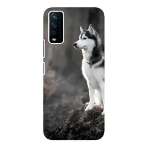 Чохол з Хаскі ViVO Y12s - (AlphaPrint) (Вірний собака)