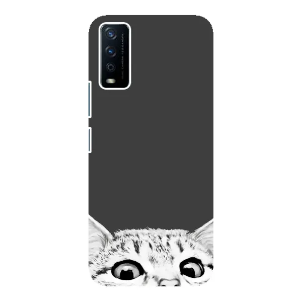 Чехол с принтом «Выглядывает кот» для Vivo Y12s