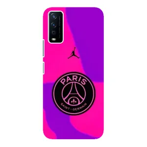 Чохли PSG для ViVO Y12s (AlphaPrint) (яскравий ПСЖ)
