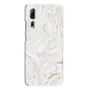 Мраморний чехол на ZTE Axon 10 Pro (VPrint) (Білий мрамор)