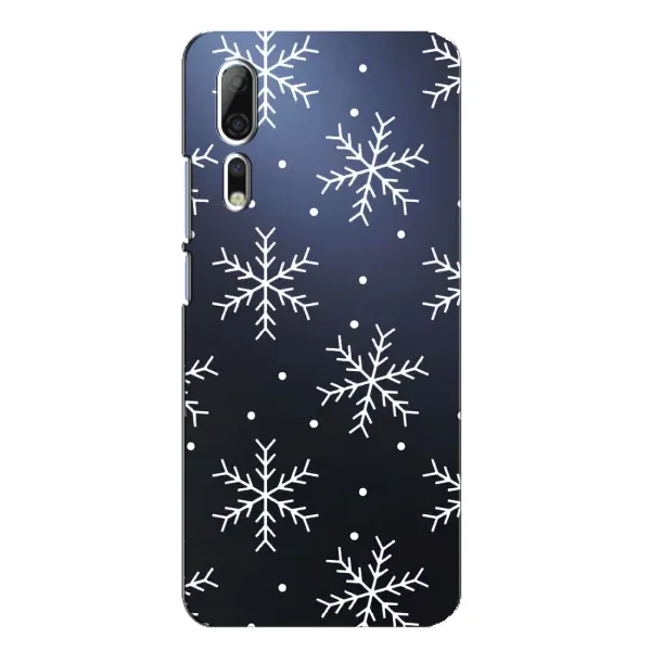 Чехол с принтом «Белые снежинки» для ZTE Axon 10 Pro Чехол с принтом «Белые снежинки» для ZTE Axon 10 Pro