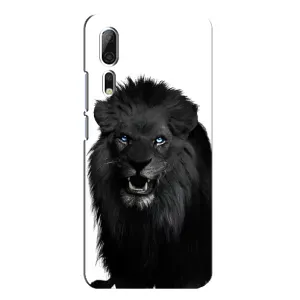Чохли з картинкою животних ZTE Axon 10 Pro (Чорний ЛЕВ)