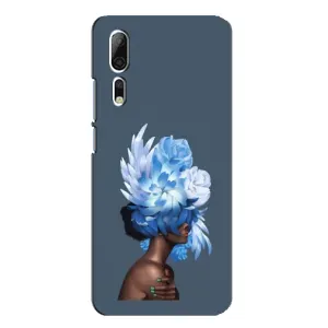 Чехлы (ART) Цветы на ZTE Axon 10 Pro (VPrint) (Цветы на голове)
