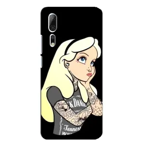 Чохол з друком для ZTE Axon 10 Pro - (Мода) (AlphaPrint) (Дівчина в тату)