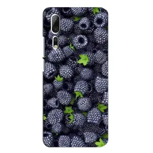 Чехлы с Фруктами для ZTE Axon 10 Pro (VPrint) (Ежевика)