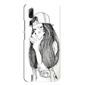 Чохол з друком для ZTE Axon 10 Pro - (Мода) (AlphaPrint) (Фото дівчини)