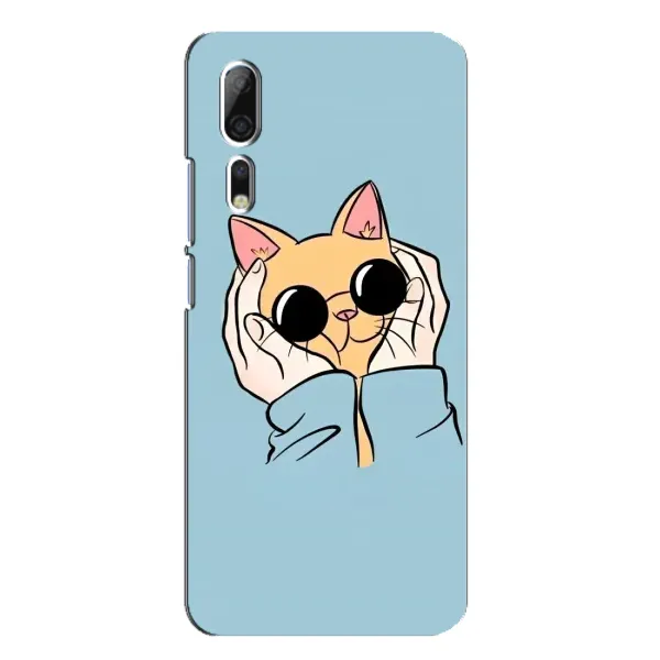 Чехол с принтом «Котик в очках» для ZTE Axon 10 Pro Чехол с принтом «Котик в очках» для ZTE Axon 10 Pro