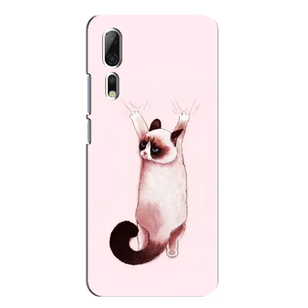 Чехол с принтом «Котик падает» для ZTE Axon 10 Pro Чехол с принтом «Котик падает» для ZTE Axon 10 Pro