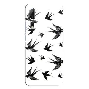 Чехол с птицами на ZTE Axon 10 Pro (VPrint) (Ласточки)