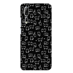 Чохол з принтом для ZTE Axon 10 Pro (AlphaPrint) Модні коти (Маленькі котики)