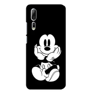 Міккі Маус чохол для ZTE Axon 10 Pro (AlphaPrint - Мультяшні) (Маус на чорному)