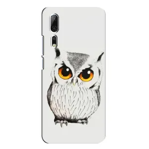 Чехол с птицами на ZTE Axon 10 Pro (VPrint) (Милая Сова)