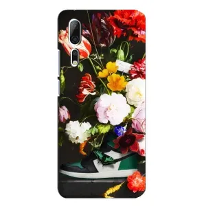 Бренднові Чохли для ZTE Axon 10 Pro - (PREMIUMPrint) (Nike цветы)