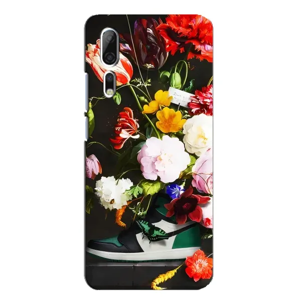 Чехол с принтом «Nike цветы» для ZTE Axon 10 Pro