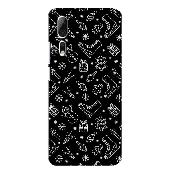 Чохол з принтом «Новорічний фон» для ZTE Axon 10 Pro Чохол з принтом «Новорічний фон» для ZTE Axon 10 Pro