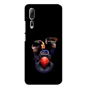 Чохол з Мавпами ZTE Axon 10 Pro - (AlphaPrint) (Три мавпи)