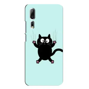 Чохол з принтом для ZTE Axon 10 Pro (AlphaPrint) Модні коти (Падаючий кіт)