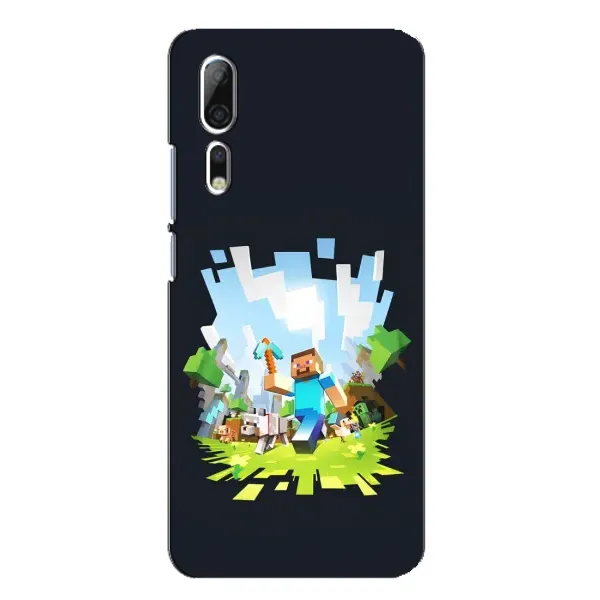 Чехол с принтом «персонажи Minecraft» для ZTE Axon 10 Pro