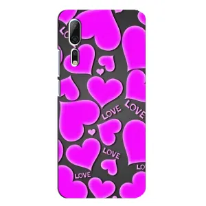 Чехлы для любимой на Аксон 10 Про (VPrint) (Pink hearts)