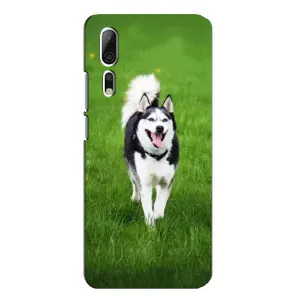 Чохол з Хаскі ZTE Axon 10 Pro - (AlphaPrint) (Радісний Хаскі)