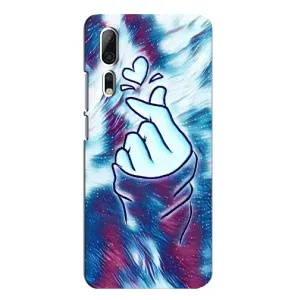 Чохол з принтом для ZTE Axon 10 Pro (AlphaPrint - Знак сердечка) (Радужне серце)