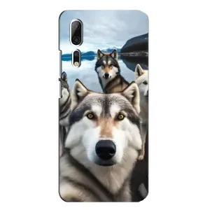 Чохол з Хаскі ZTE Axon 10 Pro - (AlphaPrint) (Селфі Хаскі)