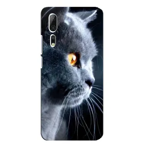 Чохли з Котиками для ZTE Axon 10 Pro (VPrint) (Сірий Кіт)