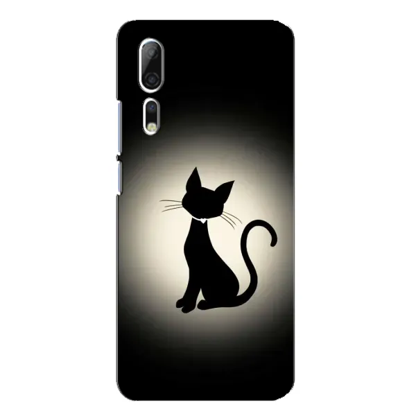 Чохол з принтом «Силует котика» для ZTE Axon 10 Pro