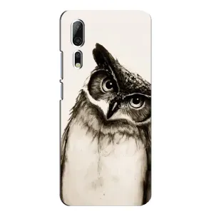 Чехол с птицами на ZTE Axon 10 Pro (VPrint) (Сова)