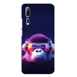 Чохол з Мавпами ZTE Axon 10 Pro - (AlphaPrint) (Стильна мавпа)