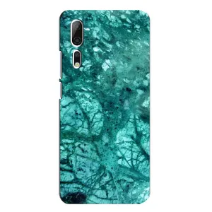 Мраморний чехол на ZTE Axon 10 Pro (VPrint) (Зелений мрамор)