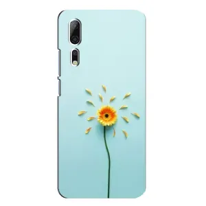 Чехлы с Цветами для ZTE Axon 10 Pro (VPrint) (Желтый цветок)