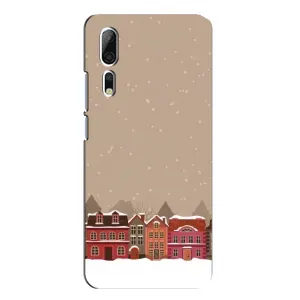 Новорічні, Святкові Чохли для ZTE Axon 10 Pro - 2024 год (Зимове місто)