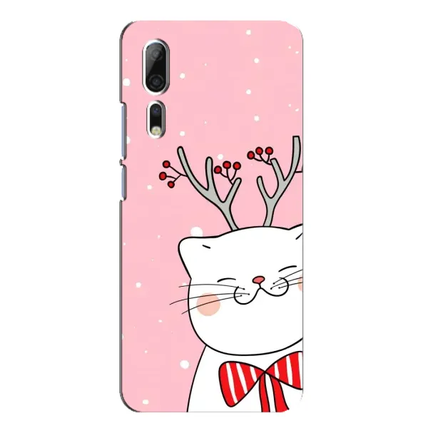 Чохол з принтом «Зимовий кіт» для ZTE Axon 10 Pro