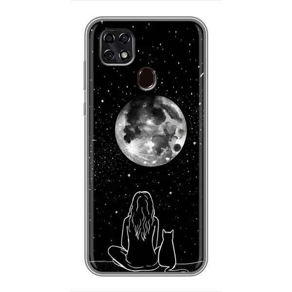 Чехол с принтом «Девушка с котом» для ZTE Blade 20 Smart Чехол с принтом «Девушка с котом» для ZTE Blade 20 Smart