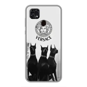 Чехлы VERSACE для ЗТЕ Блейд 20 Смарт (PREMIUMPrint) (Доберман Версаче)