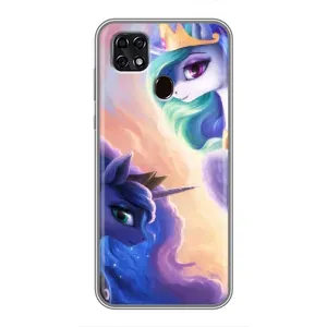 Чехол для ЗТЕ Блейд 20 Смарт - (Единорожки - Новинки) (AlphaPrint) (Единорожки)