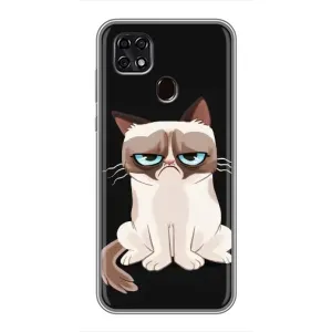 Чехол с принтом «Грустный кот» для ZTE Blade 20 Smart