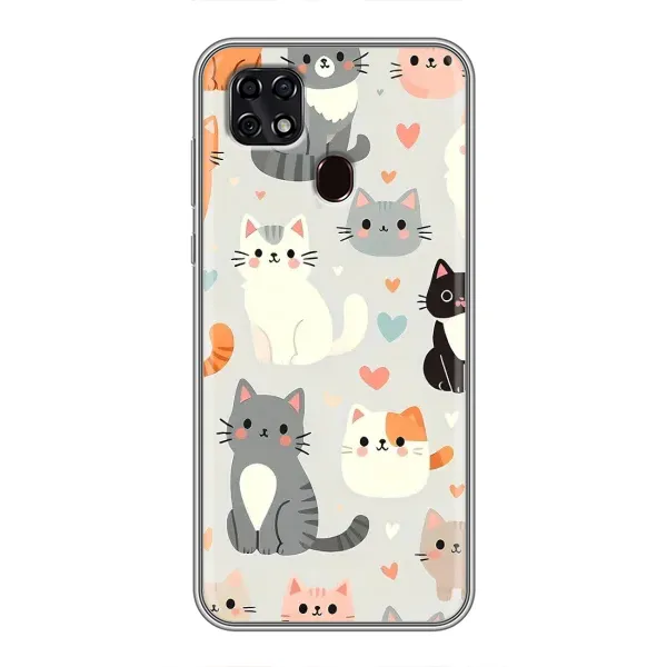 Чехол с принтом «Коллаж котов» для ZTE Blade 20 Smart Чехол с принтом «Коллаж котов» для ZTE Blade 20 Smart