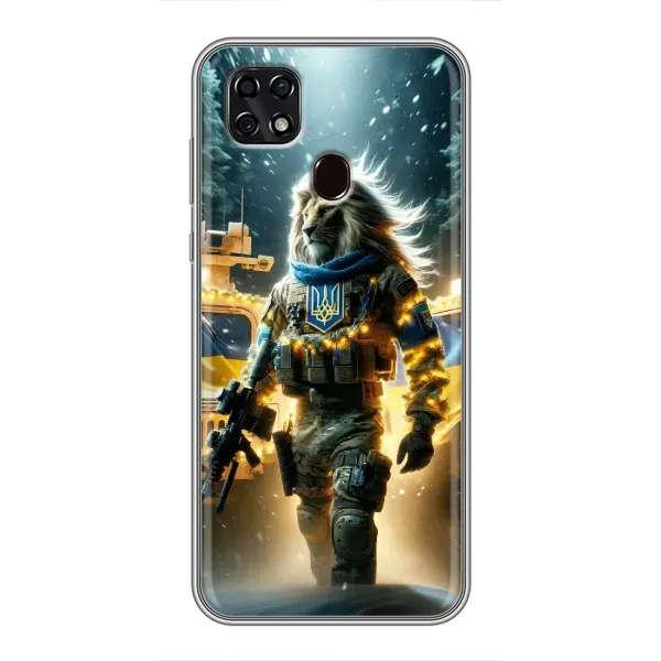 Чехол с принтом «ЛЕВ ЗСУ» для ZTE Blade 20 Smart