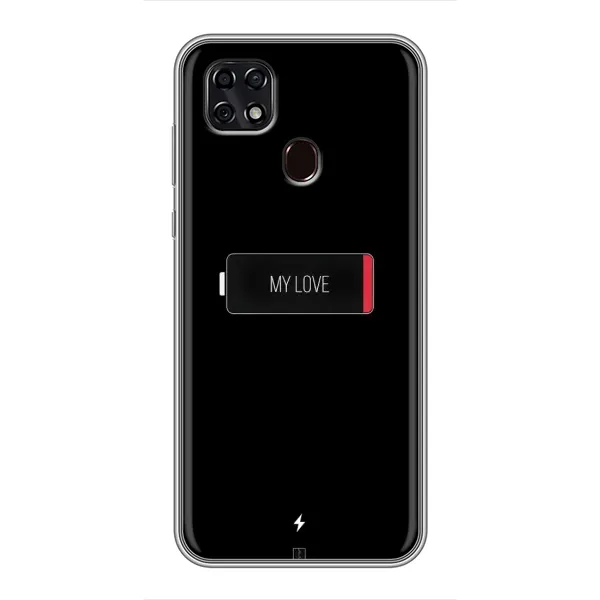 Чехол с принтом «Love battery» для ZTE Blade 20 Smart