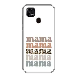 Чехлы для мамы на ZTE Blade 20 Smart (Текстовый коллаж мама)