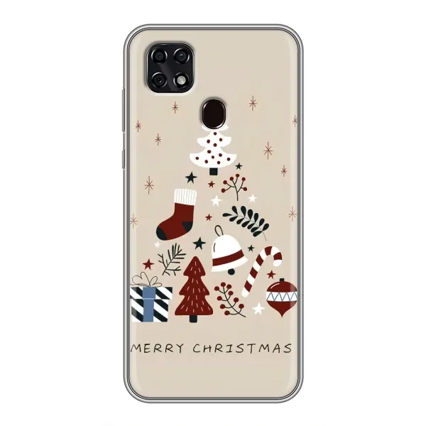 Чехол с принтом «Merry Christmas» для ZTE Blade 20 Smart