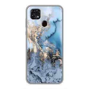 Мраморный чехол на ZTE Blade 20 Smart (VPrint) (Нежный мрамор)