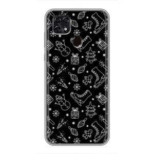Новогодние, Праздничные Чехлы для ZTE Blade 20 Smart - 2024 год (Новогодний фон)