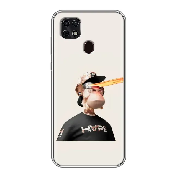 Чехол с принтом «обезьяна NFT в очках» для ZTE Blade 20 Smart
