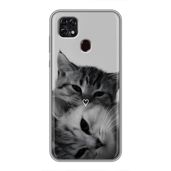 Чехол с принтом «Пара котов» для ZTE Blade 20 Smart Чехол с принтом «Пара котов» для ZTE Blade 20 Smart